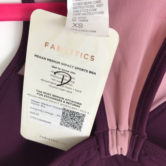 NWT Fabletics • Megan Medium Impact Sports Bra, XS - Picture 12 of 14